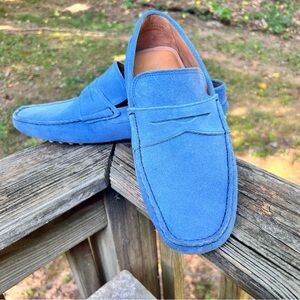 Donald J Pliner "Vinnie02" Suede Penny Driving Loafers Men’s sz 10.5